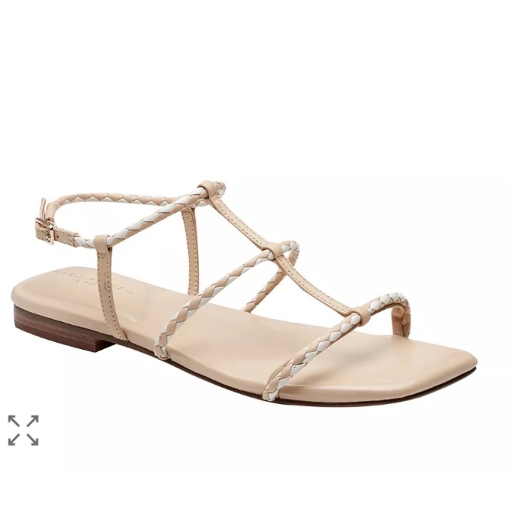 Marc Fisher Milmaze Braided Tan Women's Sandals size 10 NWT